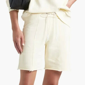 HELMUT LANG Printed French-cotton terry shorts Size S